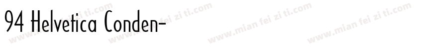 94 Helvetica Conden字体转换